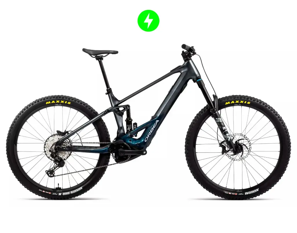 Orbea Wild H10 2024 XT M8120 Brakes Kiox Display Lezyne Lights Basalt Grey/Dark Teal Gloss