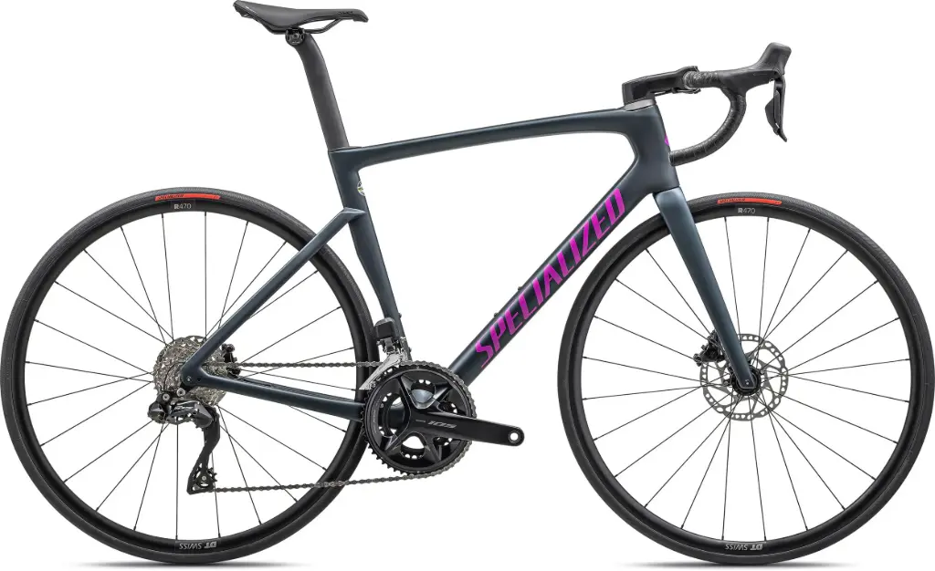 Tarmac SL7 Comp Shimano 105 Di2 Specialized 2023 Satin Metallic Deep Lake/Purple Orchid